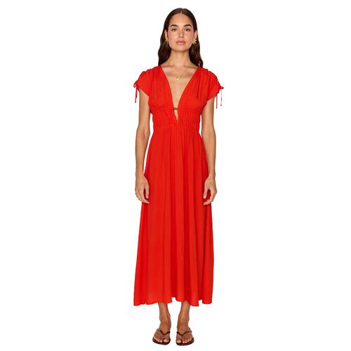 MINKPINK Scarlett V-Neck Midi Dress